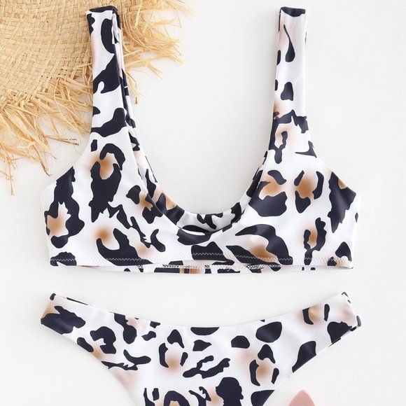 Zaful Other - ZAFUL Leopard Tank Bikini Set